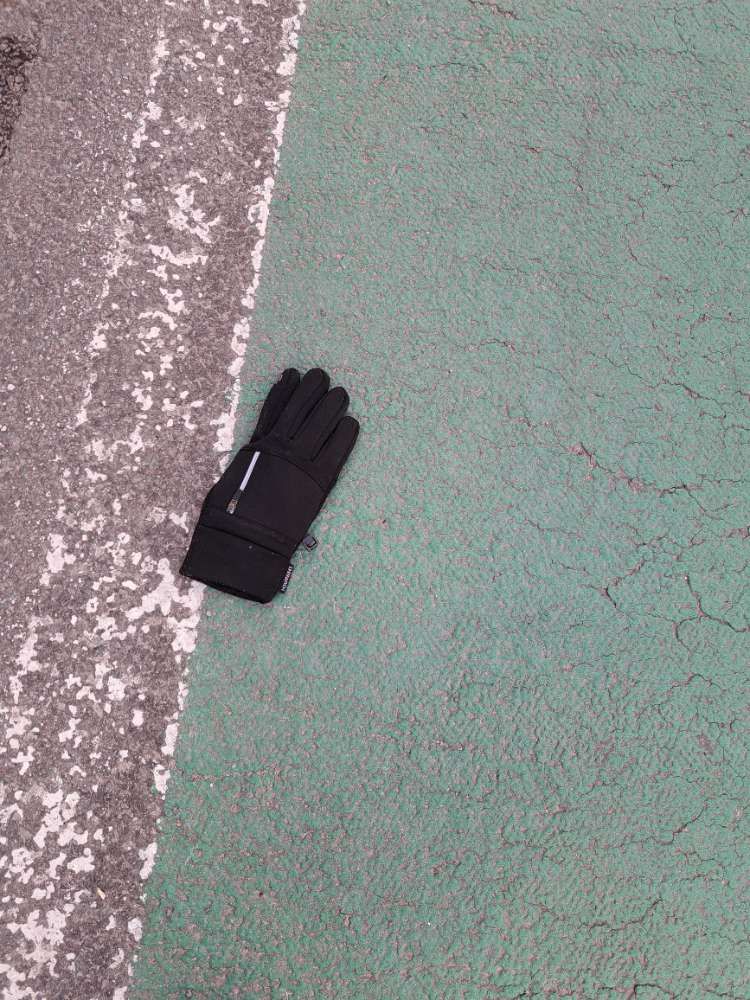 Lost black glove found in Belgium