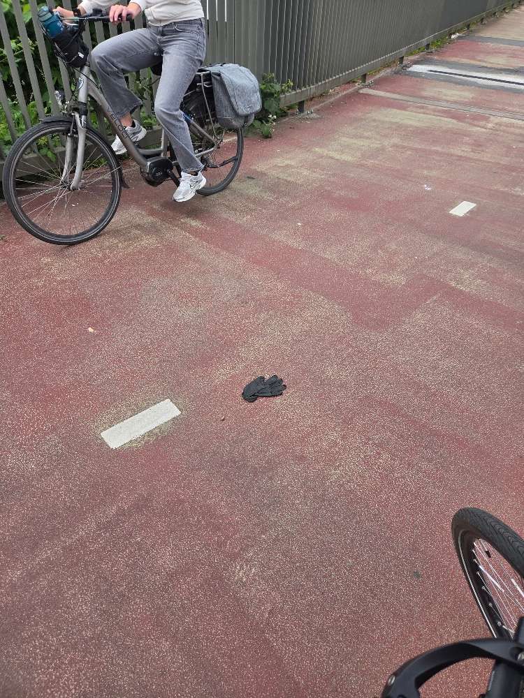 Lost black glove found in Belgium