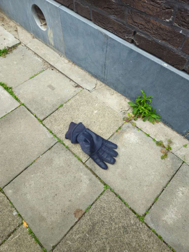 Lost blue glove