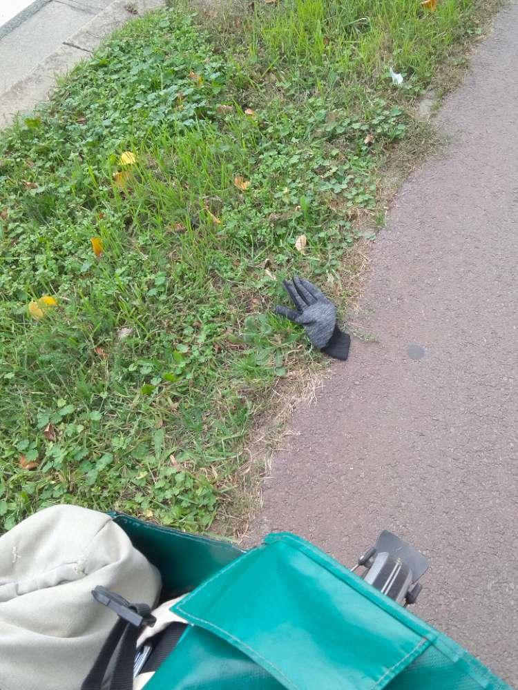 grey glove: Stop de fiets! Handschoen gespot!